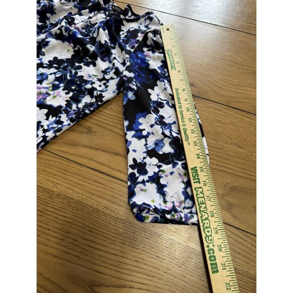 Express Women Blouse Size Small 3/4 Sleeve Colorful Polyester Office Business - Picture 6 of 11
